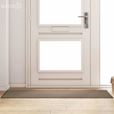 vidaXL Ajtószőnyeg Beige és fekete 60 x 180 cm Polipropilén és vinil