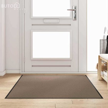 vidaXL Ajtószőnyeg Beige és fekete 120 x 180 cm Polipropilén és vinil