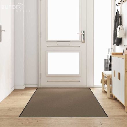 vidaXL Ajtószőnyeg Beige és fekete 120 x 250 cm Polipropilén és vinil