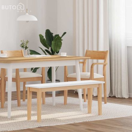 vidaXL tömörfa gumiból pad 110 cm