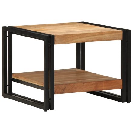 vidaXL tömör akácfa dohányzóasztal 50x50x38 cm