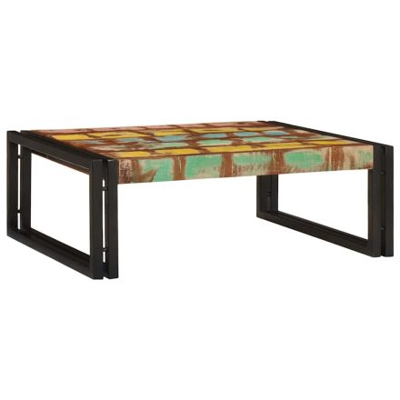 vidaXL Fürdőszobai polc 65 x 50 x 23 cm Tömör mangófából, vas
