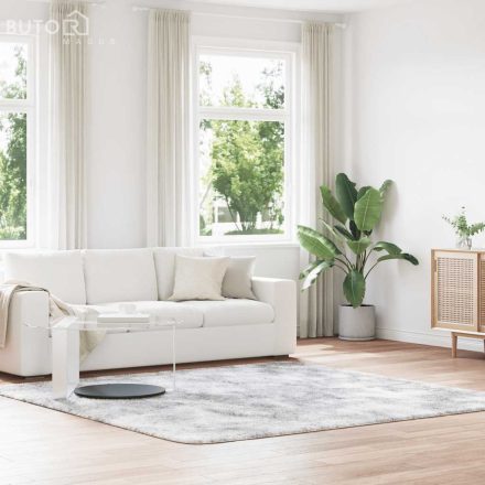 vidaXL ezüstszürke hosszú szálú NAVARRA bozontos szőnyeg 240x240 cm