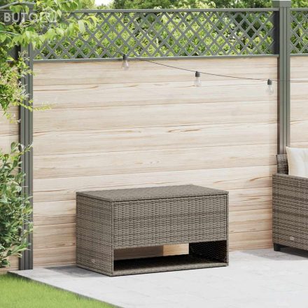 vidaXL szürke polyrattan kültéri párna doboz 100x55x55,5 cm