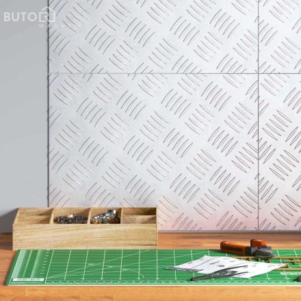 vidaXL Alumínium rácsos lemezek 4 db Csúszásmentes 40x30 cm