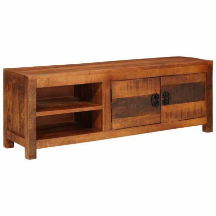 vidaXL TV szekrény Barna 110 x 30 x 40 cm tömör mangófa