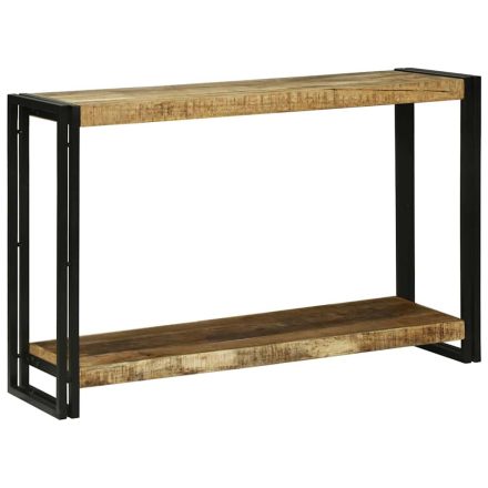 vidaXL Konsole Asztal 120x33x75 cm, Szilárd Durva Mangófa