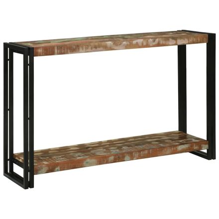 vidaXL Konzolasztal 120 x 33 x 75 cm tömör újrahasznosított fa