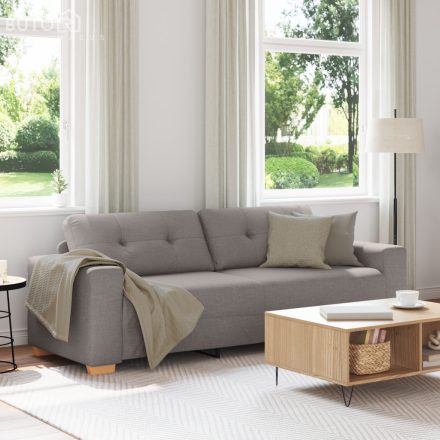 vidaXL 3 fős kanapé taupe 180 cm szövet