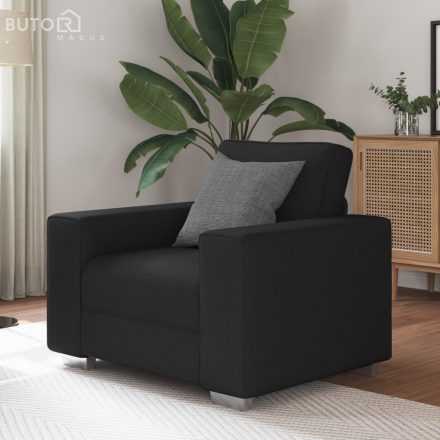 vidaXL Fekete Szőnyeg Karosszék 59 cm