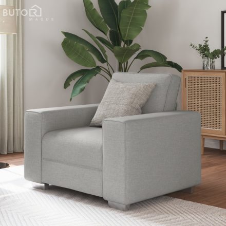 vidaXL Kárpitos Szék Felhő Szürke 59 cm