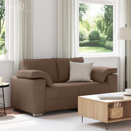 vidaXL Kétfős Kanapé Barna 120 cm Szövet