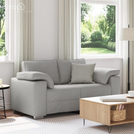 vidaXL Kétszemélyes Kanapé – Felhős Szürke, 120 cm, Szövet