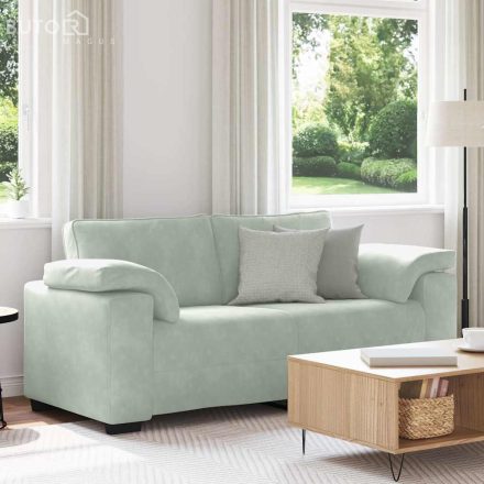 vidaXL világosszürke bársony loveseat kanapé 140 cm
