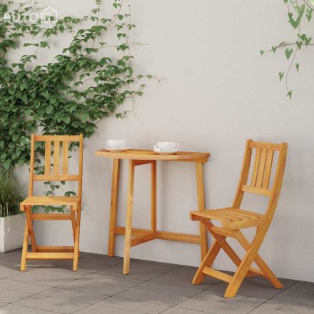 vidaXL Kerti Szék 2 pcs Barna 36 x 46 x 86cm Tömör akácfa