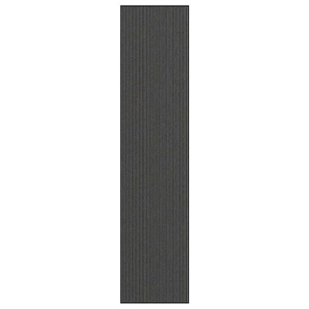vidaXL lábtörlő csíkos fekete és szürke 115x500 cm