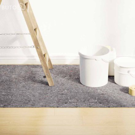 vidaXL szürke csúszásmentes takarófilc 10 m 280 g/m²