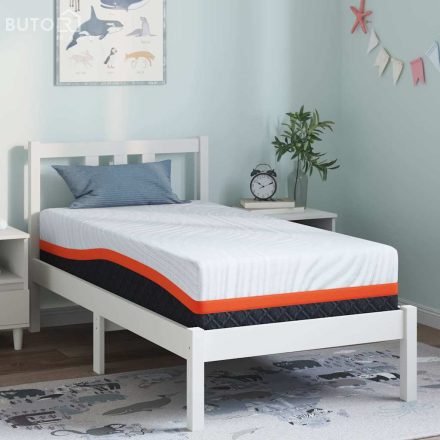 vidaXL Matrac Fehér és Szürke 80 x 160 cm Hab