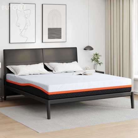 vidaXL Matrac Fehér és Szürke 180 x 200 cm Hab