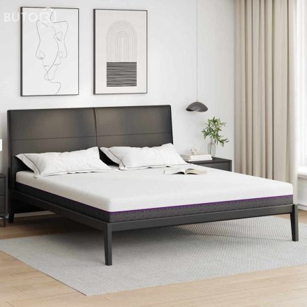 vidaXL Matrac Fehér, Szürke 200 x 200 cm Hab