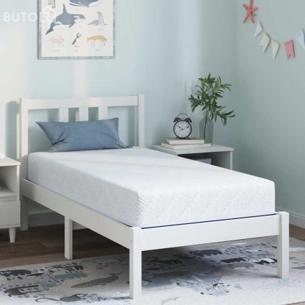 vidaXL Matrac Fehér, kék 80 x 160 cm Hab