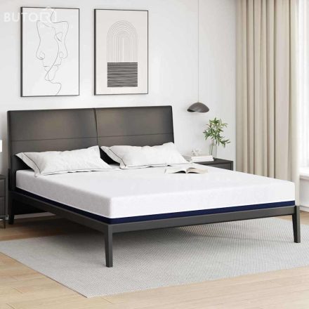 vidaXL Matrac Fehér, kék 180 x 200 cm Hab