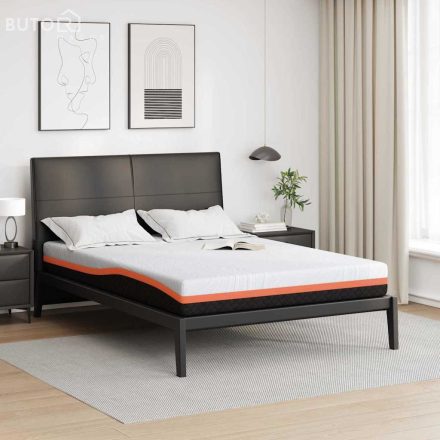 vidaXL Matrac Fehér és Szürke 160 x 200 cm Hab