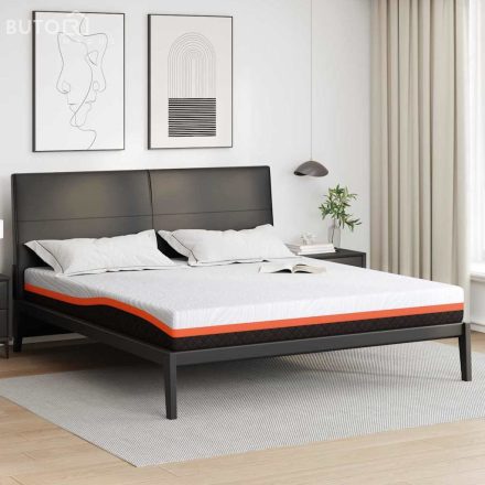 vidaXL Matrac Fehér és Szürke 180 x 200 cm Hab