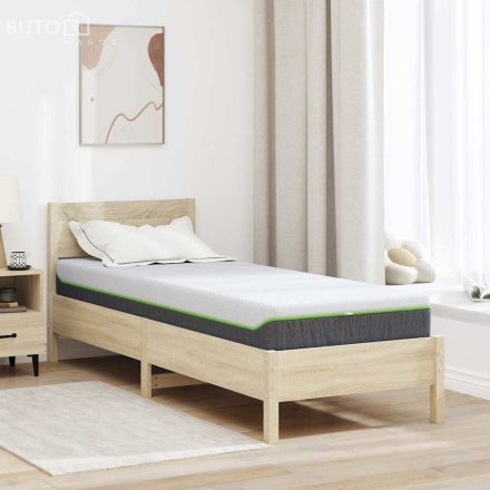 vidaXL Matrac Fehér és Szürke 70 x 200 cm Hab