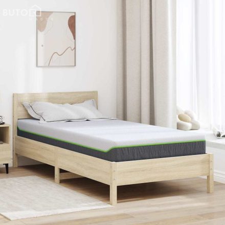vidaXL Matrac Fehér és Szürke 100 x 200 cm Hab