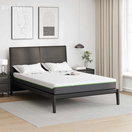 vidaXL Matrac Fehér és Szürke 140 x 190 cm Hab