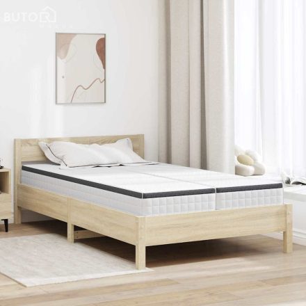 vidaXL Matrac 2 pcs Fehér és Szürke 60 x 200 cm Kötött szövet