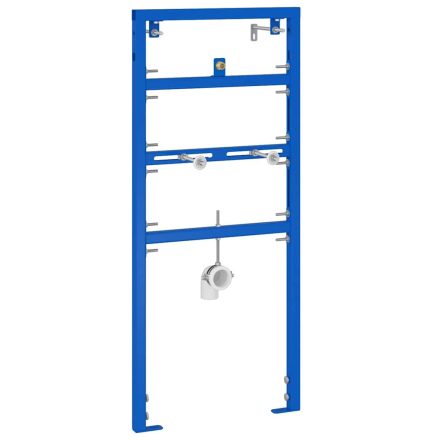 vidaXL Fali tartószerkezet piszoárhoz 50x115-139 cm Acél