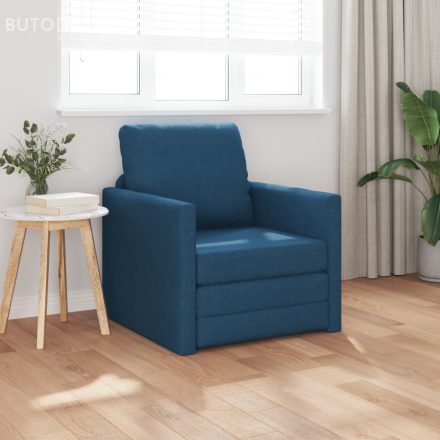 vidaXL Pad Sofa Ágy 2-in-1 Kék 74x77x81 cm Szövet