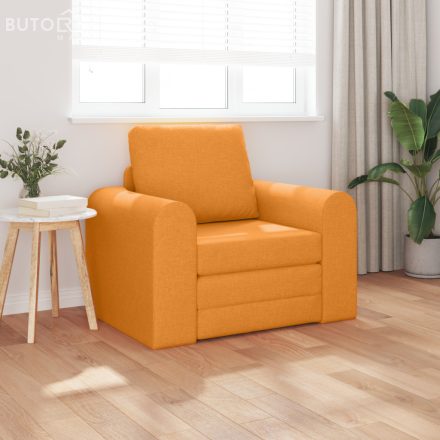 vidaXL Földi kanapéágy 2 az 1-ben Sötét Sárga 98x71x83 cm Textil