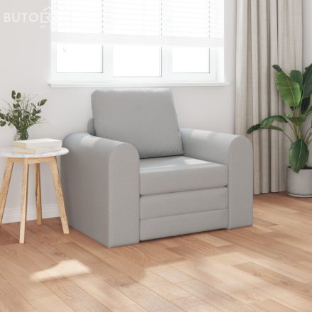 vidaXL Padlós Sofa Ágy 2 az 1-ben Felhőszürke 98x71x83 cm Textil