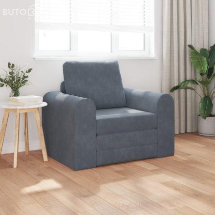 vidaXL Földi Sofa Bed 2 az 1-ben Sötétszürke 98x71x83 cm Bútor