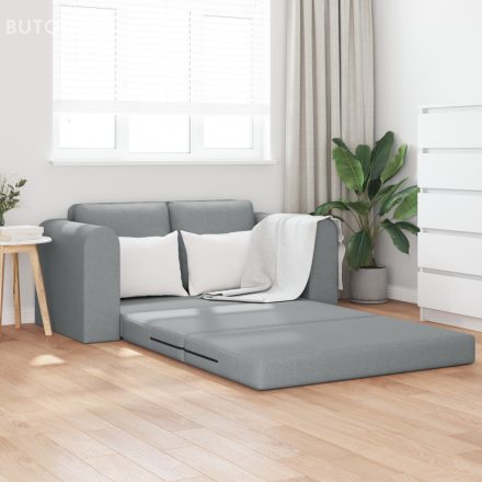 vidaXL Floor Sofa Bed 2 az 1-ben Világosszürke 148x71x83 cm Bútor