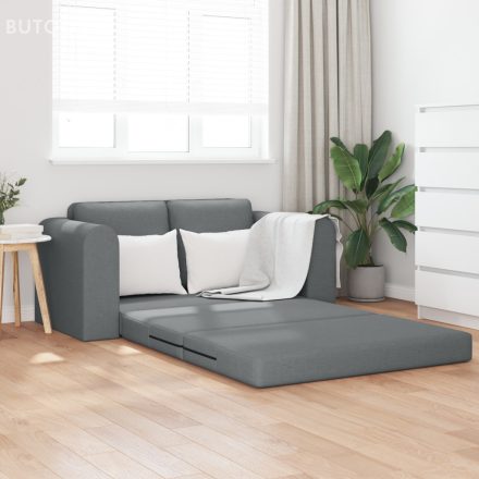 vidaXL Floor Kanapéágy 2 az 1-ben Sötétszürke 148x71x83 cm Szövet