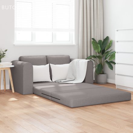 vidaXL Padló kanapéágy 2 az 1-ben Taupe 148x71x83 cm szövet