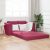 vidaXL Floor Sofa Bed 2 az 1-ben Borvörös 148x71x83 cm Velúr