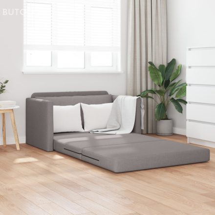 vidaXL Padló Kanapé Ágy 2 az 1-ben Topszínű 124x71x78 cm Szövet