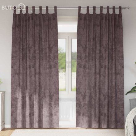 vidaXL Bársony Függöny 2 db Gombfüggöny Barna 245x140 cm