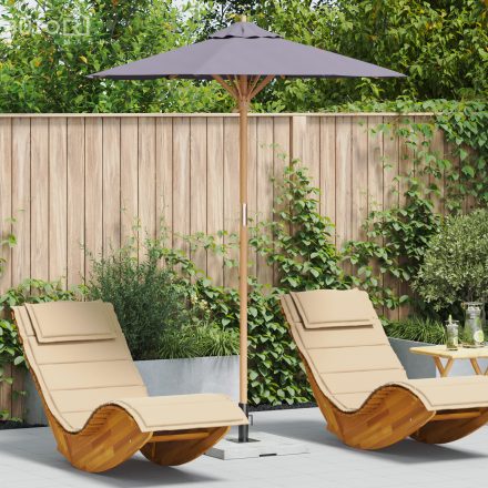 vidaXL Sötét Szürke Kert Parasol 180x230 cm Bambusz
