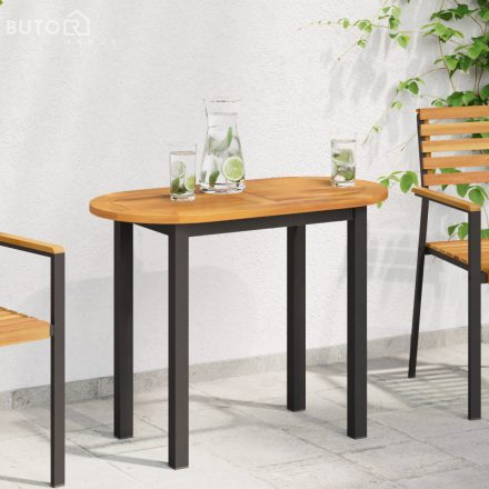 vidaXL Asztallap 90x45x2,2 cm Ovális Tömör Fa Akác