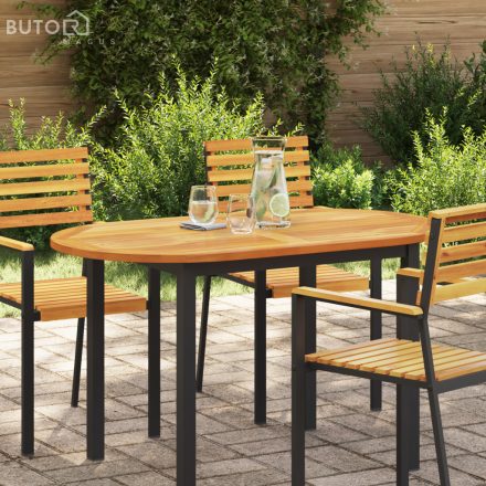 vidaXL Asztallap 120x70x2,2 cm Ovális Tömör Fa Akácia