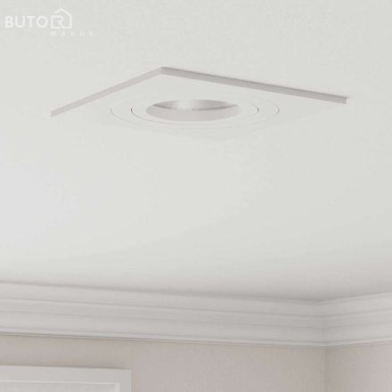 vidaXL Beépített Spotlámpák 6 db Négyzet GU10 Fehér 91x91 mm