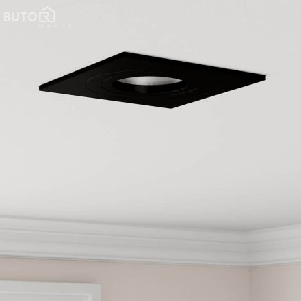 vidaXL Beépített Spotlámpák 24 db Négyzet GU10 Fekete 91x91 mm