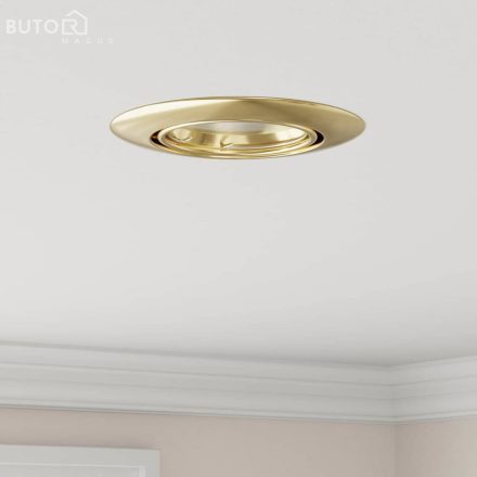 vidaXL Beépített Spotlámpák 12 db Kerek GU10 Arany Ø90 mm Acél