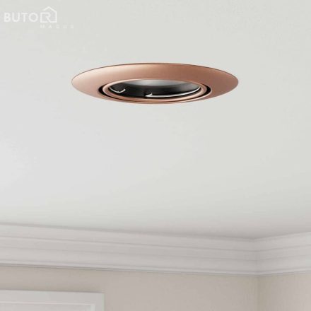 vidaXL Beépített Spotlámpák 6 db Kör GU10 Réz Ø90 mm Acél